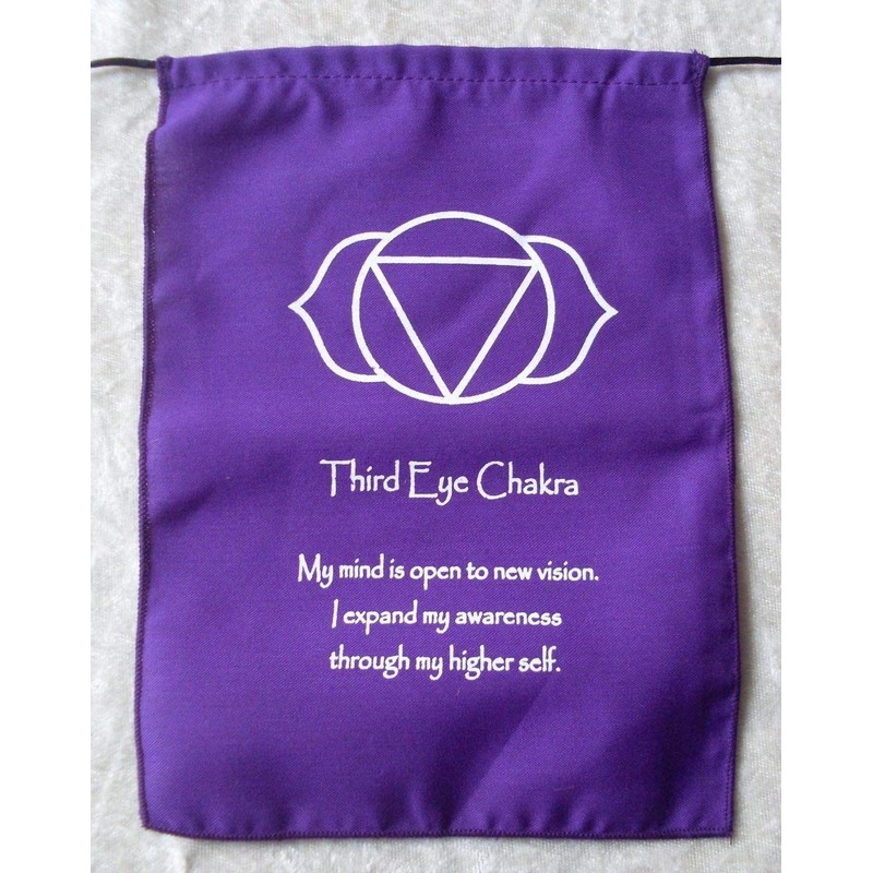 Chakra Meditation Cotton Prayer Flags Bunting - Hand Made in