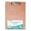 10 Tabla De Madera Agarra Papel Carta Broche Metalico