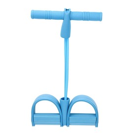 03 Pedal Belt, Double-Strand Rope Blue Sit-up Trainer, Fitness Device Yoga Equipment for Yoga Workout(Pull Rope)