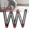 Aluminum Alloy Multi Angle Measuring Ruler Universal Opening Locator Measurement