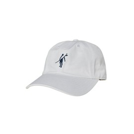 Toes on the Nose Unisex Club 5 Panel Unstructured Adjustable Strapback Hat, White