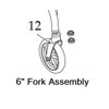 Drive Replacement Parts for Rollator Model 726, R726, (12. Fork