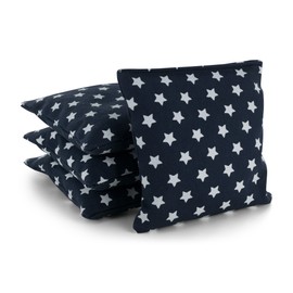 Tailor Spot Cornhole Bean Bags (Set of 8) Standard ACA/ACO Regulation Size Corn Filled 25+ Colors (Stars, Stripes)