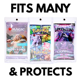 Velorian Premium Booster Pack Protector Case - Magnetic UV Display Holder for Standard Size Trading Card Packs - Built for TCG, Sports Cards, Vintage & Rare Collectibles - 3-Pack