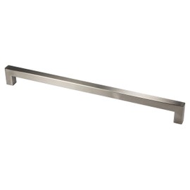 GedoTec Furniture Handle Stainless Steel Bar Handle Kitchen - G14 | BA 320 mm | Cabinet Handle Square | Handle Stainless Steel Matt Brushed | Door Handles Profile 14 mm | 1 Piece - Drawer Handle for