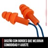 3M - Tapón auditivo reutilizable con cable en T