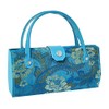 Asian Silk Brocade Style Eyeglass Case Mini Handbag Design Interior