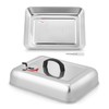 13 x 9.75Inch Cheese Melting Domes, HaSteeL Rectangular Basting Steam