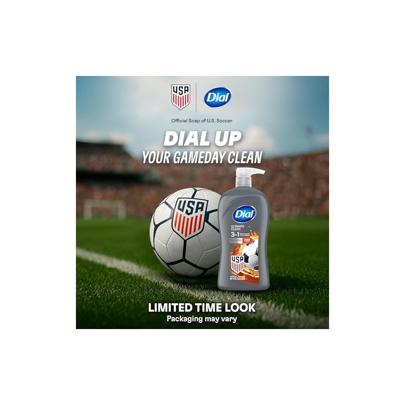 Dial for Men Hair + Body Wash, Ultimate Clean, 32