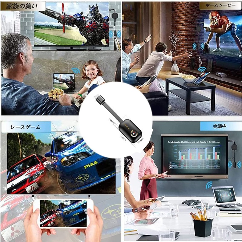 3rd Generation 4K Genuine WiFi Wireless HDMI Converter Adapter Miracast