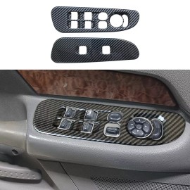 Xtreme Trux Molded Carbon Fiber Power Window Switch Trim Cover For 02-10 Ram 1500 2500 3500