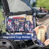 FINPAC Wheelchair Side Storage Bag w/Cup Holder, Wheelchair Armrest Accessories