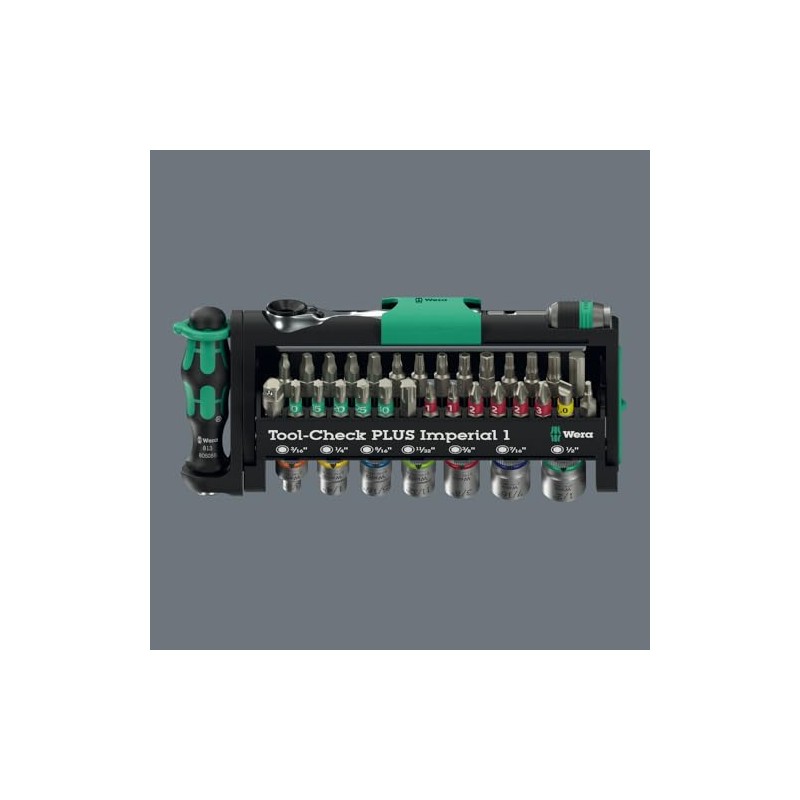 Wera 5049060001-39-Piece Tool Set, 19cm, Blend Material, 1/4 Drive System,