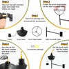 ZSZMFH 6 Pcs Wall Mounted Citronella Torches, 23.5 oz Garden