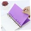 STOBOK 6 Ring Binder Tab Dividers A6 Notebook Separators Pp