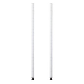 Elector Basic Series B12PW2 Pole 11.8 inches (300 mm), White (2 Pieces)