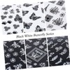 Baluue 13pcs Butterfly Pattern Nail Art Decals Set Bronzing Stickers