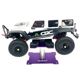TEIRAY RC Car Work Stand Mat Repair Workstation Aluminum 360 Rotation Height Body Mounts for 1/16 1/18 1/24 SCX24 TRX4M Scale Cars Trucks RC car Display Stand (purple)