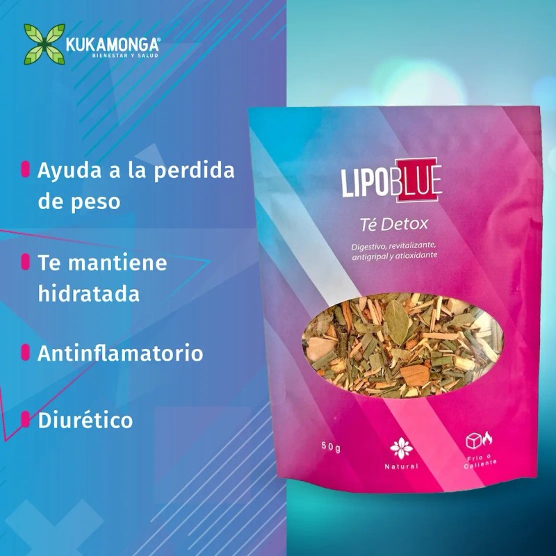 Bajar De Peso, Lipo Blue Boost 30 Cápsulas + Té