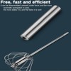 Stainless Steel Semi-Automatic Whisk Egg Whisk Hand Push Rotary Whisk