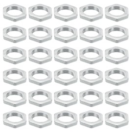 PATIKIL M14 x 1.0 Steel Hex Nuts, 30 Pack, Metric Thread, Galvanised Fittings, Nuts, Screw Bolts, Mounting Parts for Lamps, Machines, Repair, 4 mm Height