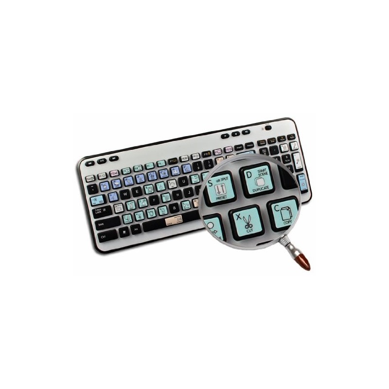 AVS VIDEO EDITOR GALAXY SERIES NEW KEYBOARD LABELS SHORTCUTS 12x12