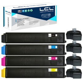 LCL Compatible Toner Cartridge Replacement for Kyocera TK897 TK-897 TK-897K TK-897C TK-897M TK-897Y for Kyocera C8520MFP C8020MFP C8025MFP C8030MFP C8525MFP TASKalfa 205c 255c 206ci 256ci (KCMY)