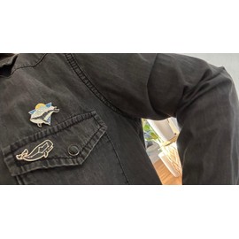 Pack of 5 whale pin whale brooch, Alloy