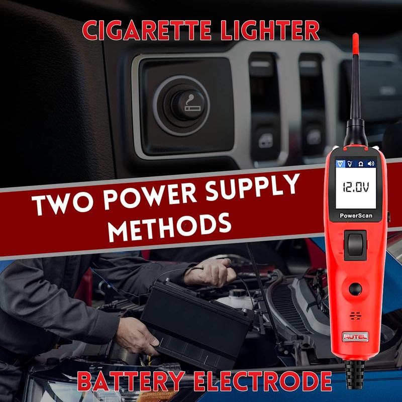 Autel PowerScan PS100 Circuit Tester, Universal 12V 24V Automotive Power