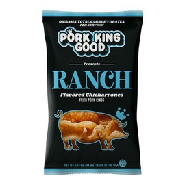 Pork King Good Ranch Pork Rinds (Chicharrones) (4 Pack) Snacks