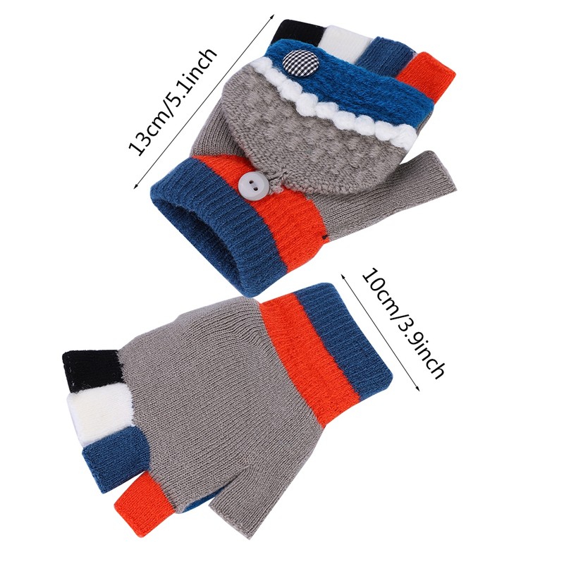 1 Pair 7.4V USB Winter Windproof Heating Gloves Outdoor Cycling