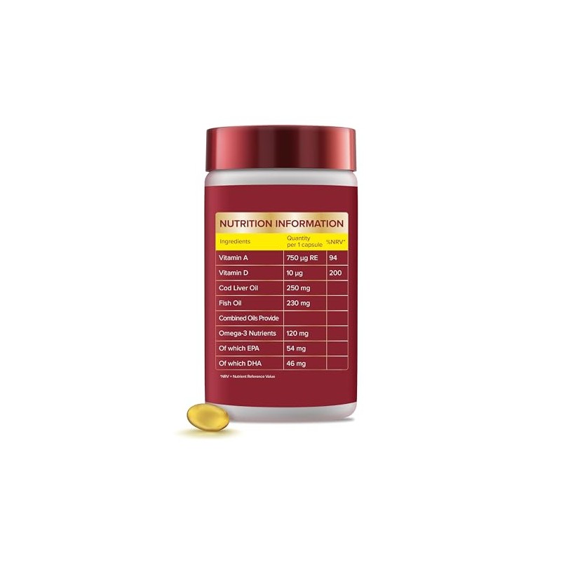Seven Seas Cod Liver Oil One-A-Day Omega-3 Fish Oil and