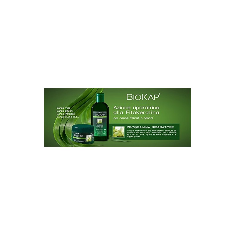 BIOSLINE - BIOKAP ANTIDANDRUFF SHAMPOO 2 PACKS OF 200 ML,