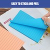 8 pcs 368 Sheets Lined Stick Notes,8 Bright Colors Self-Stick