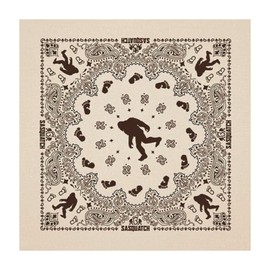 Hav-A-Hank Sasquatch Natural Bandanna, 22x22, Made in USA (Natural)