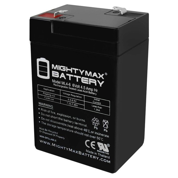 Mighty Max Battery 6V 4.5AH SLA Replacement Battery for Chloride