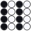 16 Pack Furniture Sliders 1.5 Inch for Carpet Black