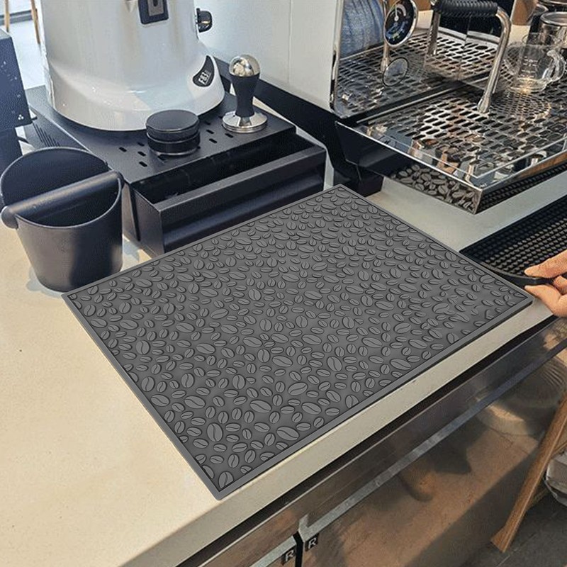 Non Slip Cup Mat Coffee Bean Design Desktop Bar Counter