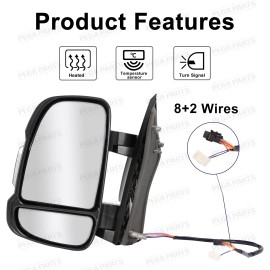 PEGAPARTS Mirror Heated Temp Sensor Driver Side For 2010-2024 RAM Promaster 1500 2500 3500