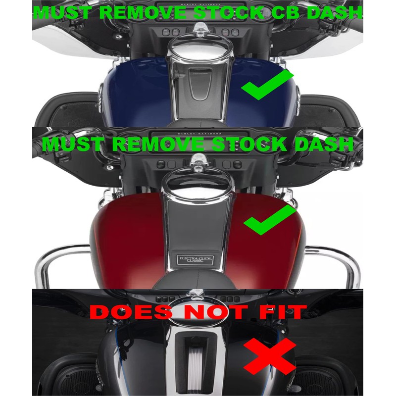 Kustom Cycle Parts Aftermarket Keep Quiet Skull Plastic Dash Panel