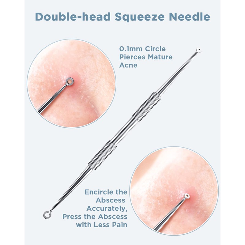 BESTOPE Blackhead Remover Blackhead Removal Pimple Comedone Extractor Tool -