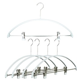 Mawa Narrow Petite Clothing Hangers, Steel Hanger with Non-Slip Coating, for Shirts, Dresses, Suits, Pants, Skirts, Camisoles, Jackets, 360-degree Rotatable Hook