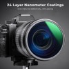 K&F Concept 62MM CPL, ND8, ND64 Lens Filter Kit, Multi-Coated