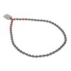Terahertz Beaded Necklace Fashionable Rectangular Pendant Soreness Relief Energy Stone
