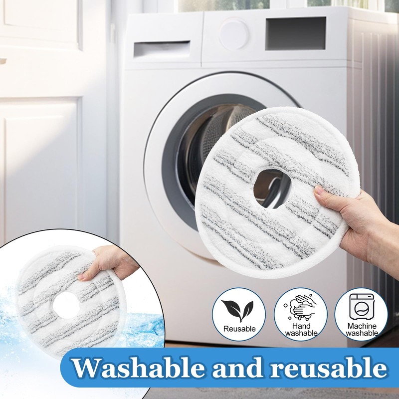 DLAIMI 6PCS Mop Pads Replacement Compatible with Vileda Spin and