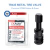 CKAuto 5 Pcs VS43/TR43E Tubeless Metal Clamp-in Valve Stems, Black