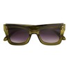 French Connection Women's Fern Sunglasses Cateye, Green, 42mm