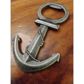 Unbranded  Anchor 3 Inch Metal Brass Finish Bottle Opener Go Navy! Cheers Chief! Goat