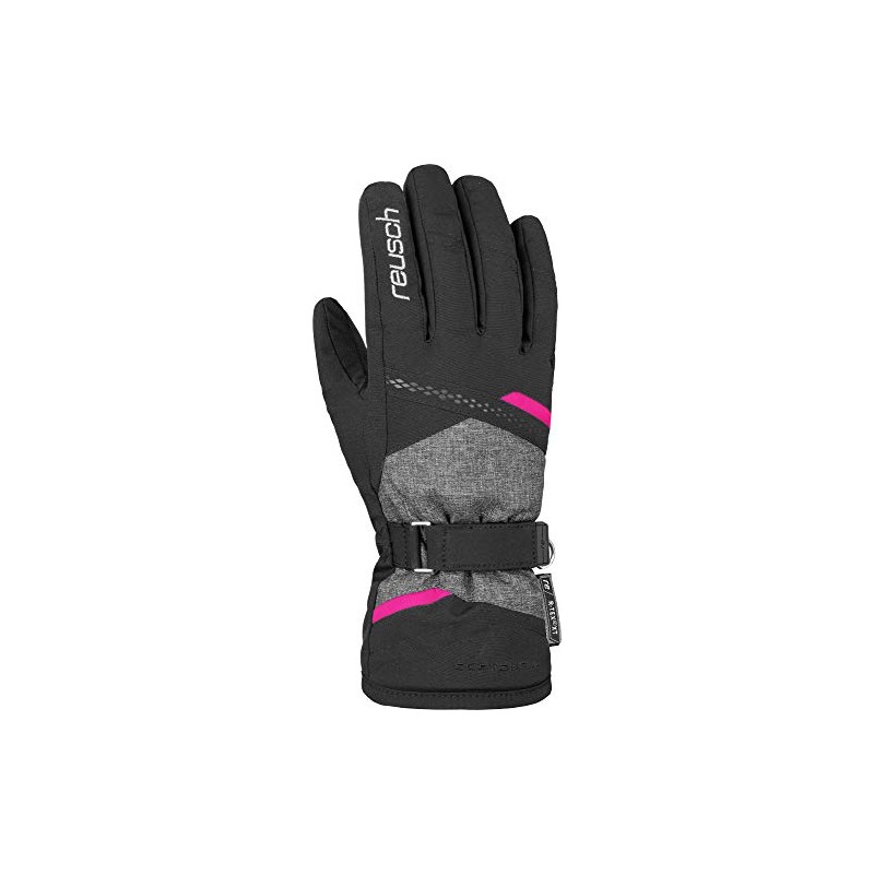 Reusch Hannah R-TEX XT Women's Finger Gloves Blck/Blck Melang/Pink Glo