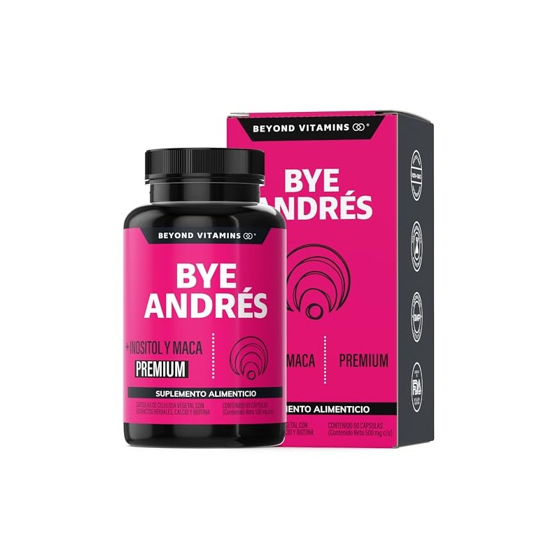 Beyond Vitamins Bye Andrés Inositol Maca Isoflavonas Soya Ñame Salvaje